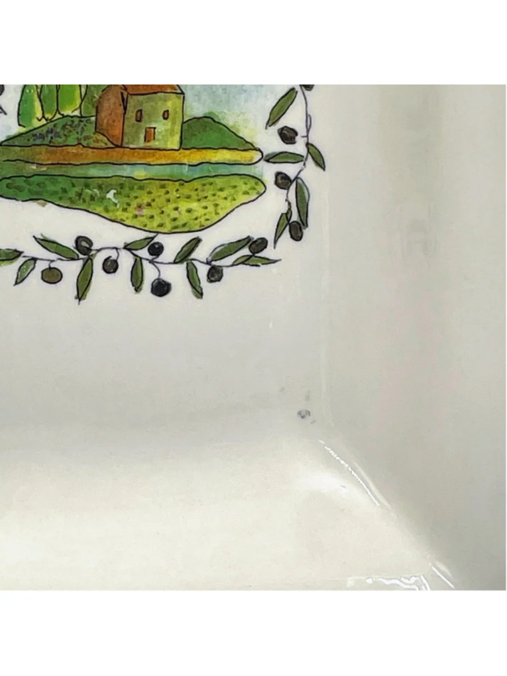 Crate & Barrel Rosanna Import Tuscany Series Divided Dish Platter Made in Italy